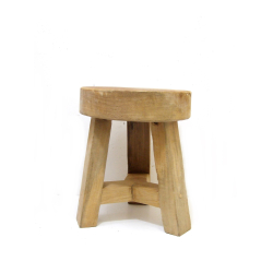 Stołek Taboret z drewna egzotycznego tekowego 30cm